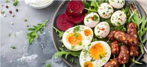 Beetroot Salad Boiled Egg Tiffin Langley